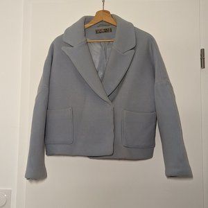🧥 Short Coat / Sky Blue Blazer - Size 35 - Hallhuber Donna - bought in France